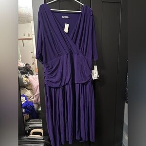 Eliza J Deep Purple Maxi Dress